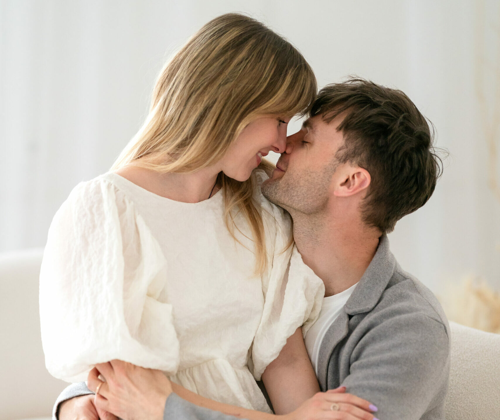 a young couple in love